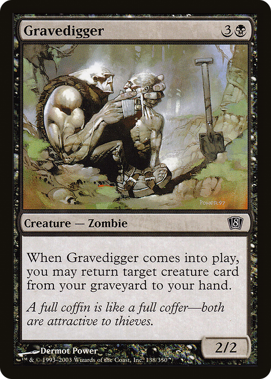 Gravedigger (8ED-138★) - Eighth Edition Foil - Premium MTG Single from Wizards of the Coast - Just $0.08! Shop now at Game Crave Tournament Store