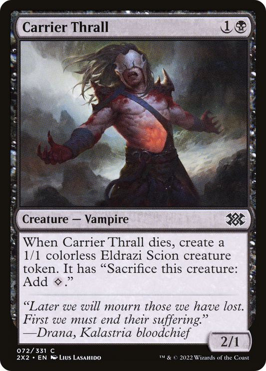 Carrier Thrall (2X2-072) - Double Masters 2022 - Premium MTG Single from Wizards of the Coast - Just $0.08! Shop now at Game Crave Tournament Store
