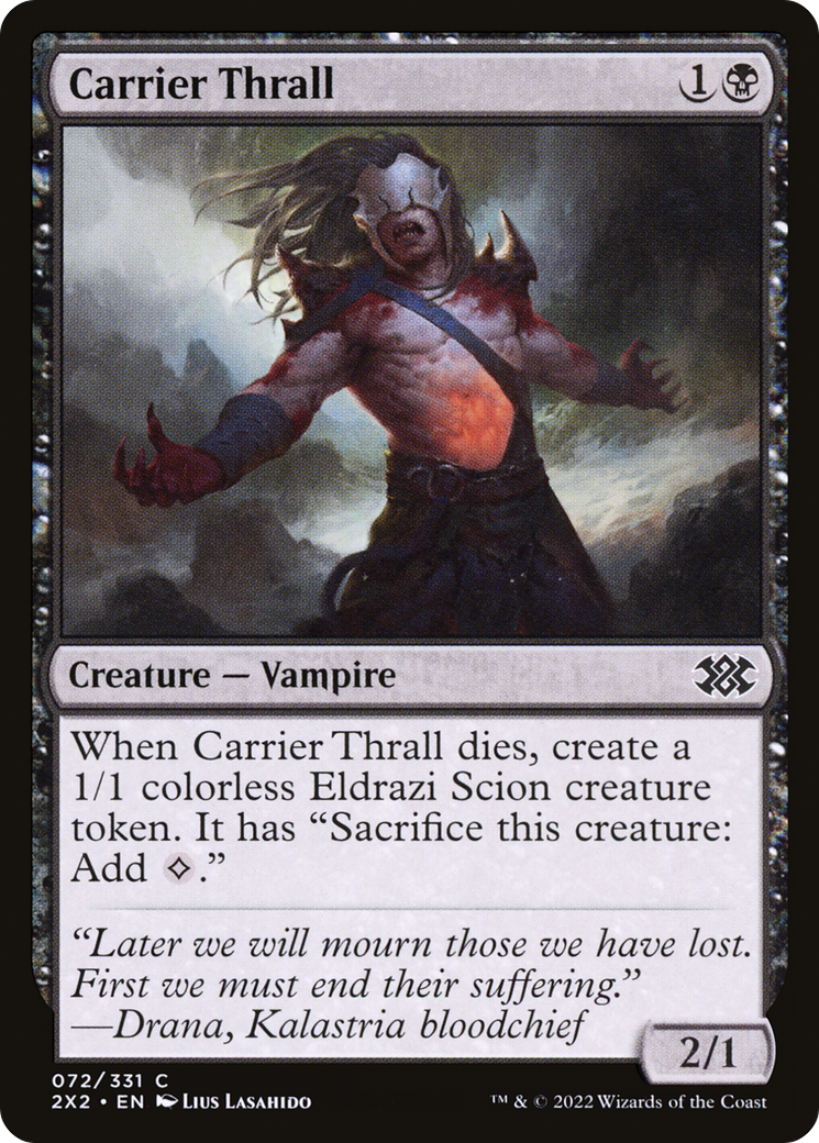 Carrier Thrall (2X2-072) - Double Masters 2022 Foil - Premium MTG Single from Wizards of the Coast - Just $0.08! Shop now at Game Crave Tournament Store