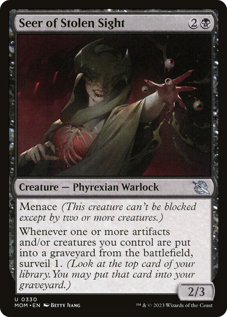 Seer of Stolen Sight (MOM-330) - March of the Machine Foil - Premium MTG Single from Wizards of the Coast - Just $0.08! Shop now at Game Crave Tournament Store