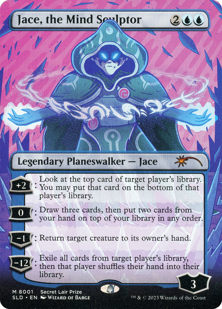 Jace, the Mind Sculptor (SLD-8001) - Secret Lair Drop (Borderless) Foil - Premium MTG Single from Wizards of the Coast - Just $2319.99! Shop now at Game Crave Tournament Store