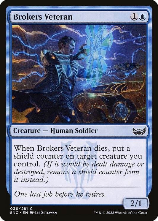 Brokers Veteran (SNC-036) - Streets of New Capenna - Premium MTG Single from Wizards of the Coast - Just $0.08! Shop now at Game Crave Tournament Store