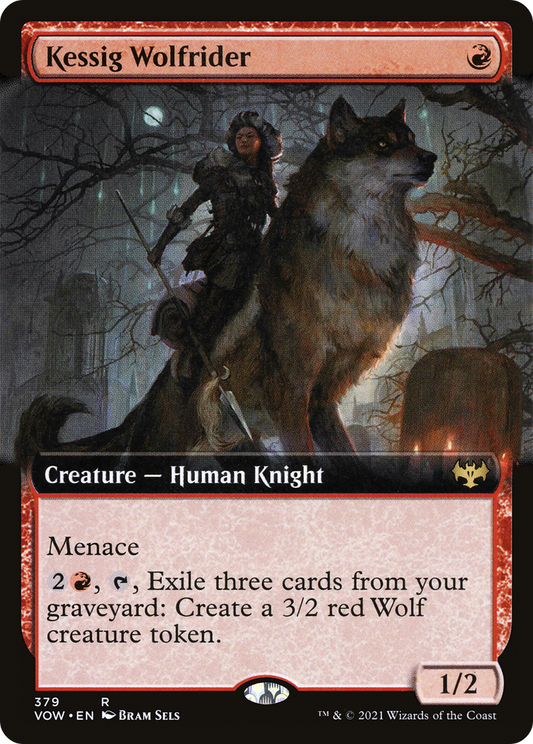 Kessig Wolfrider (VOW-379) - Innistrad: Crimson Vow: (Extended Art) - Premium MTG Single from Wizards of the Coast - Just $0.08! Shop now at Game Crave Tournament Store