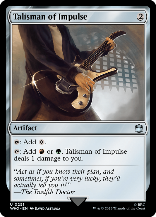 Talisman of Impulse (WHO-251) - Doctor Who - Premium MTG Single from Wizards of the Coast - Just $0.14! Shop now at Game Crave Tournament Store