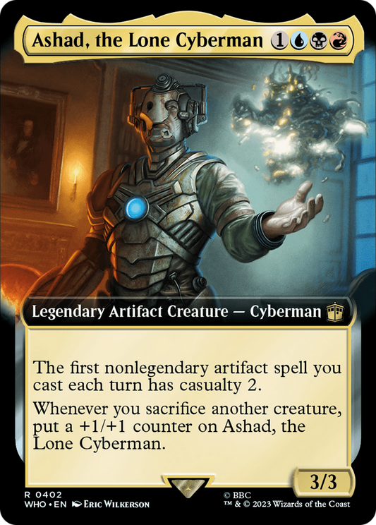 Ashad, the Lone Cyberman (WHO-402) - Doctor Who: (Extended Art) - Premium MTG Single from Wizards of the Coast - Just $0.08! Shop now at Game Crave Tournament Store