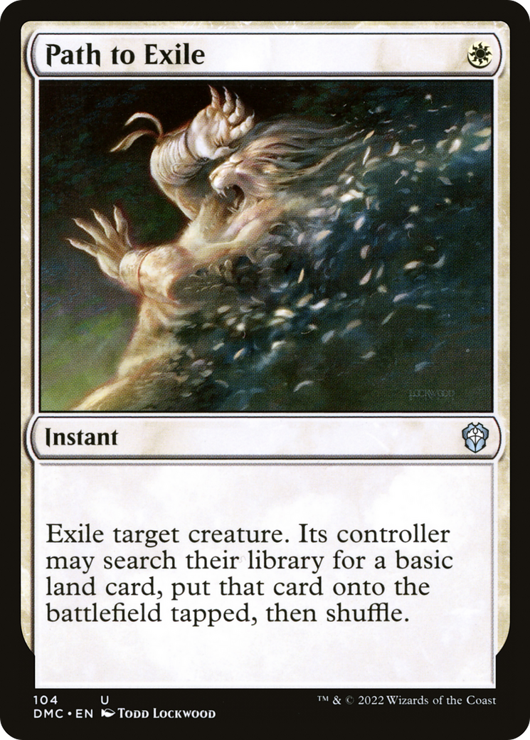Path to Exile (DMC-104) - Dominaria United Commander - Premium MTG Single from Wizards of the Coast - Just $0.83! Shop now at Game Crave Tournament Store