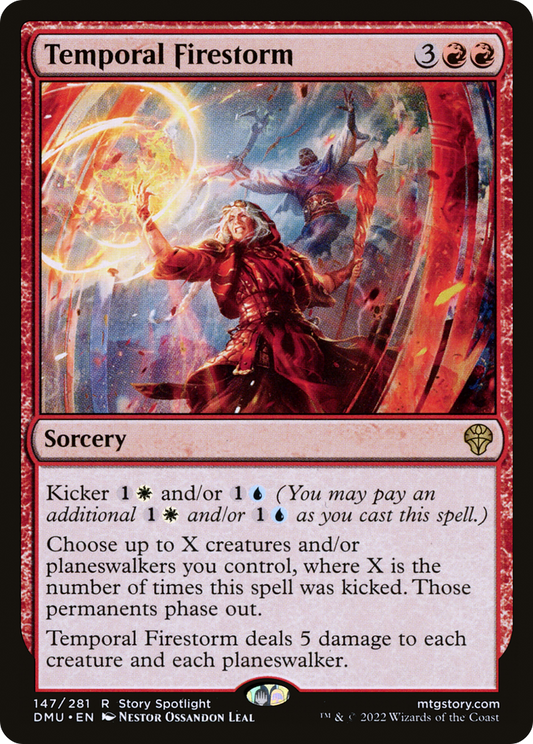 Temporal Firestorm (DMU-147) - Dominaria United Foil - Premium MTG Single from Wizards of the Coast - Just $0.08! Shop now at Game Crave Tournament Store