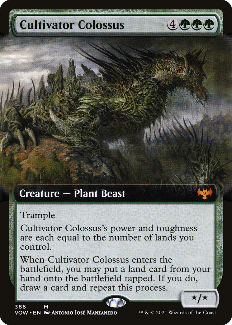 Cultivator Colossus (VOW-386) - Innistrad: Crimson Vow: (Extended Art) - Premium MTG Single from Wizards of the Coast - Just $9.02! Shop now at Game Crave Tournament Store