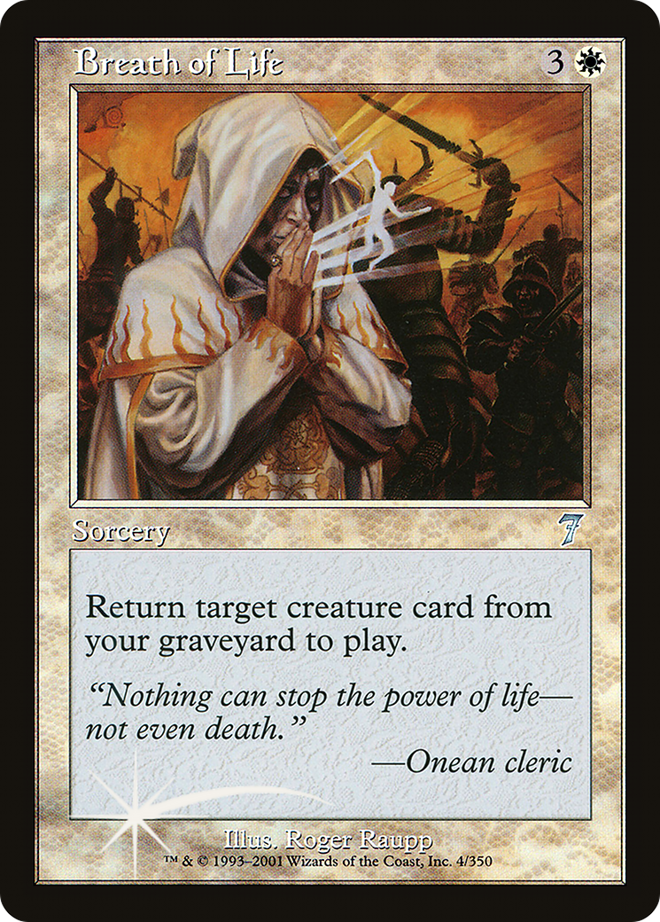 Breath of Life (7ED-04★) - Seventh Edition Foil - Premium MTG Single from Wizards of the Coast - Just $5.63! Shop now at Game Crave Tournament Store