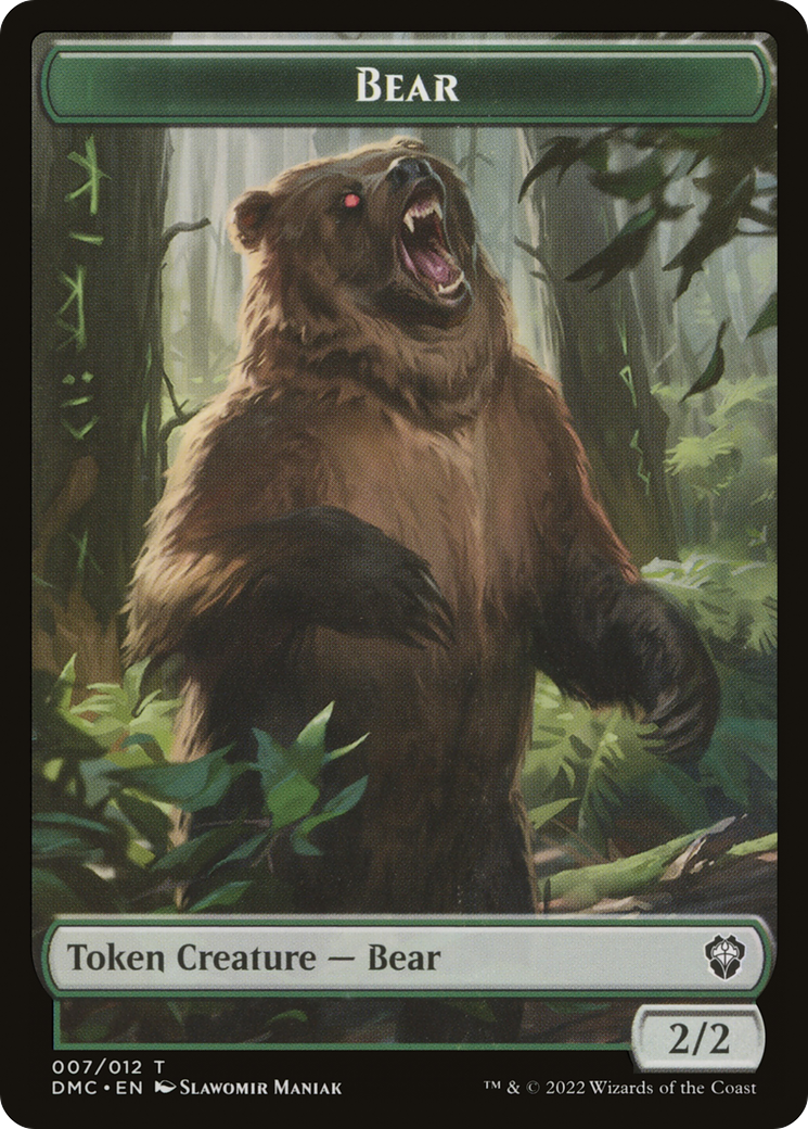 Bear (TDMC-007) - Dominaria United Commander Tokens - Premium MTG Single from Wizards of the Coast - Just $0! Shop now at Game Crave Tournament Store