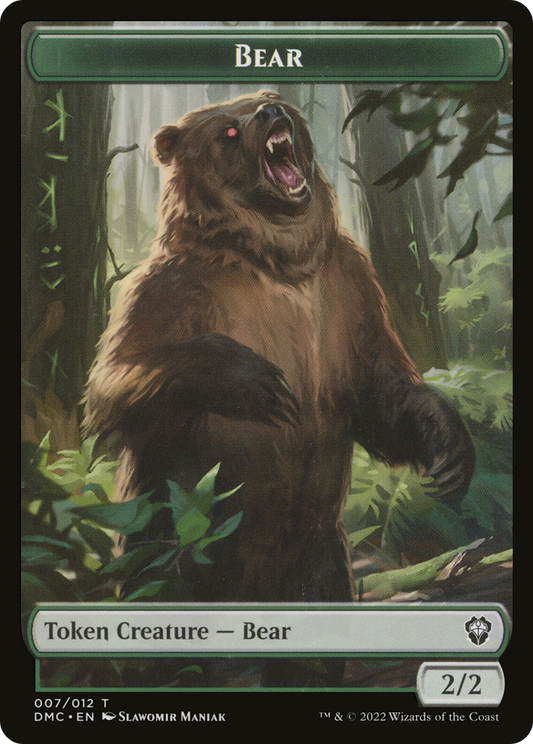 Bear (TDMC-007) - Dominaria United Commander Tokens - Premium MTG Single from Wizards of the Coast - Just $0! Shop now at Game Crave Tournament Store