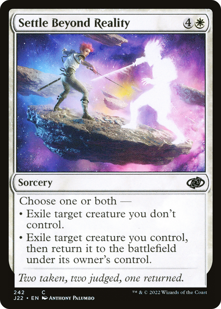 Settle Beyond Reality (J22-242) - Jumpstart 2022 - Premium MTG Single from Wizards of the Coast - Just $0.08! Shop now at Game Crave Tournament Store