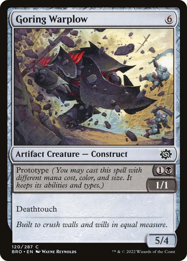 Goring Warplow (BRO-120) - The Brothers' War - Premium MTG Single from Wizards of the Coast - Just $0.25! Shop now at Game Crave Tournament Store