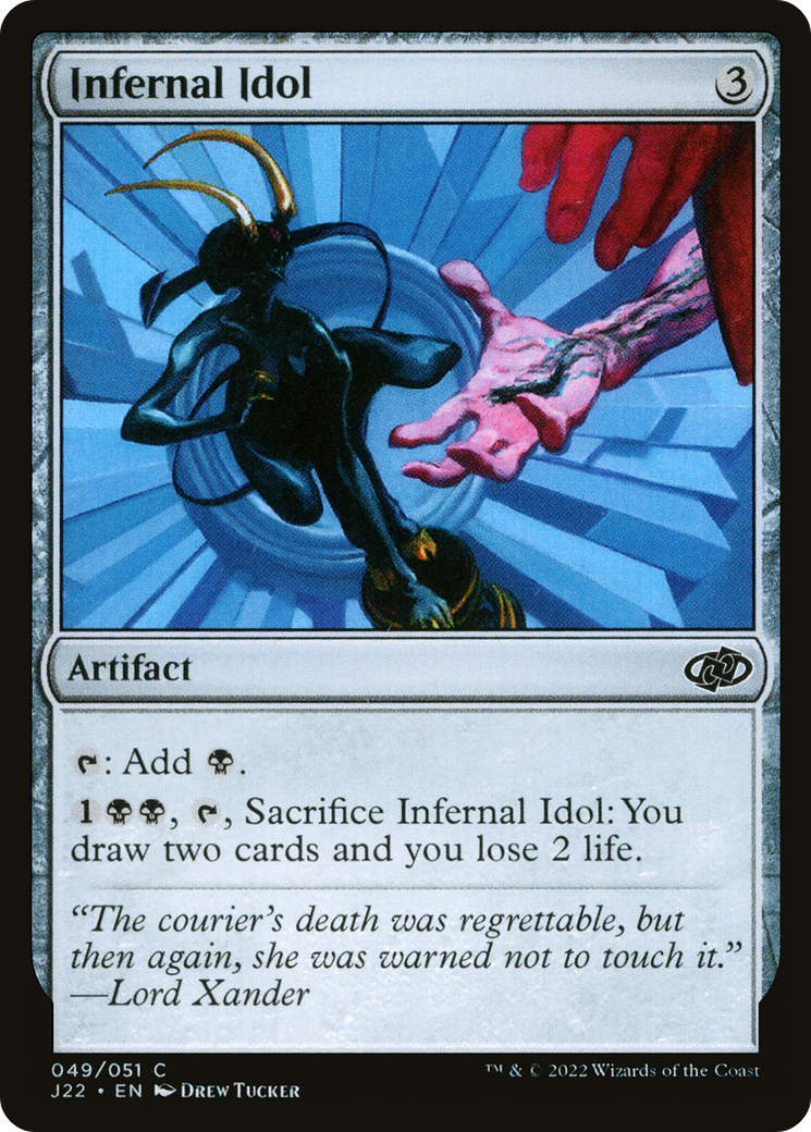 Infernal Idol (J22-049) - Jumpstart 2022 - Premium MTG Single from Wizards of the Coast - Just $0.08! Shop now at Game Crave Tournament Store