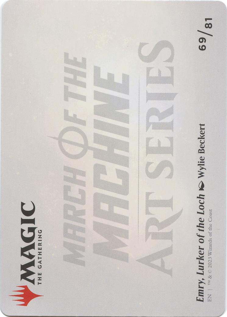 Emry, Lurker of the Loch // Emry, Lurker of the Loch (AMOM-069) - March of the Machine Art Series (Borderless) - Premium MTG Single from Wizards of the Coast - Just $0! Shop now at Game Crave Tournament Store