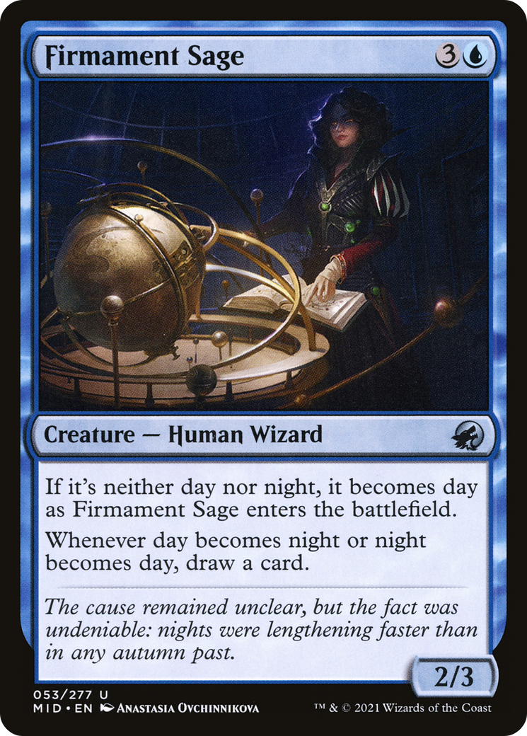 Firmament Sage (MID-053) - Innistrad: Midnight Hunt - Premium MTG Single from Wizards of the Coast - Just $0.08! Shop now at Game Crave Tournament Store