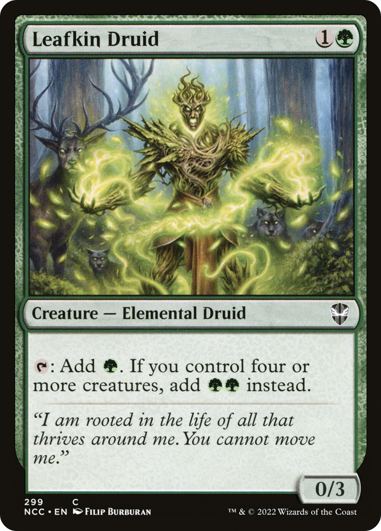 Leafkin Druid (NCC-299) - New Capenna Commander - Premium MTG Single from Wizards of the Coast - Just $0.08! Shop now at Game Crave Tournament Store
