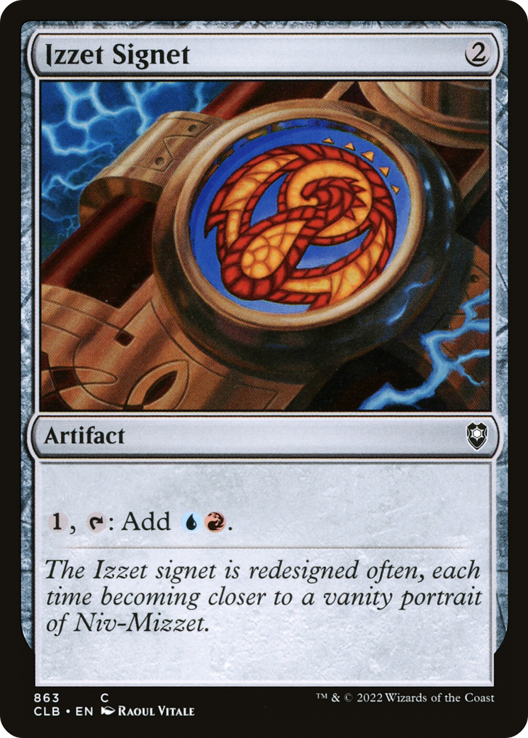 Izzet Signet (CLB-863) - Commander Legends: Battle for Baldur's Gate - Premium MTG Single from Wizards of the Coast - Just $0.37! Shop now at Game Crave Tournament Store
