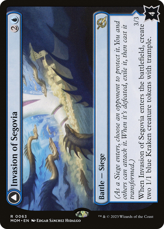 Invasion of Segovia // Caetus, Sea Tyrant of Segovia (MOM-063) - March of the Machine Foil - Premium MTG Single from Wizards of the Coast - Just $0.89! Shop now at Game Crave Tournament Store