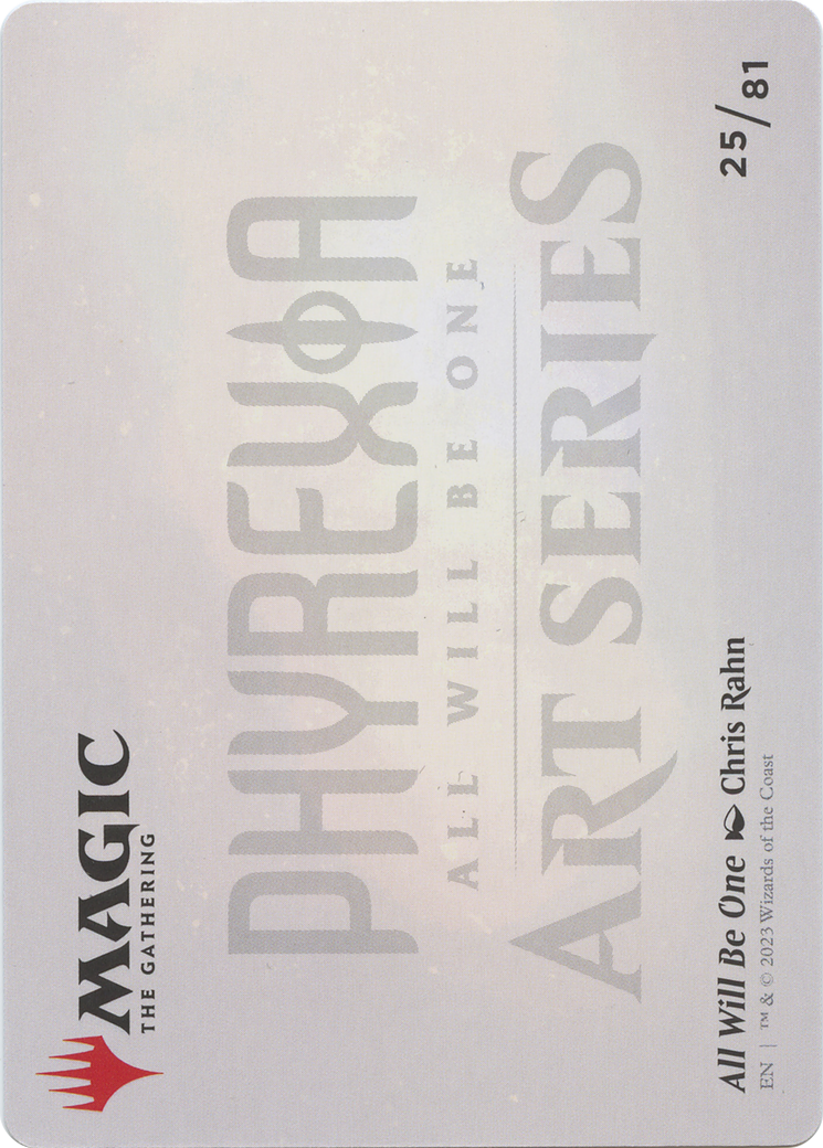 All Will Be One // All Will Be One (AONE-025) - Phyrexia: All Will Be One Art Series (Borderless) - Premium MTG Single from Wizards of the Coast - Just $0! Shop now at Game Crave Tournament Store