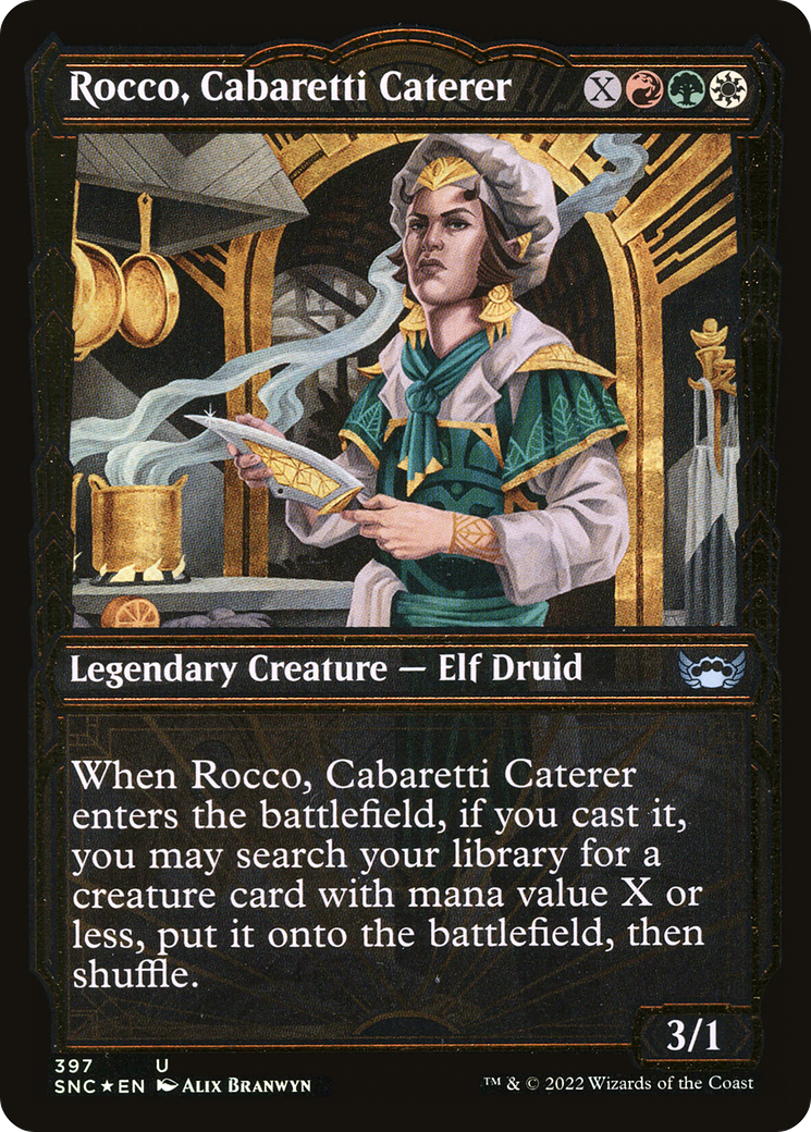 Rocco, Cabaretti Caterer (SNC-397) - Streets of New Capenna: (Showcase) Foil - Premium MTG Single from Wizards of the Coast - Just $1.34! Shop now at Game Crave Tournament Store
