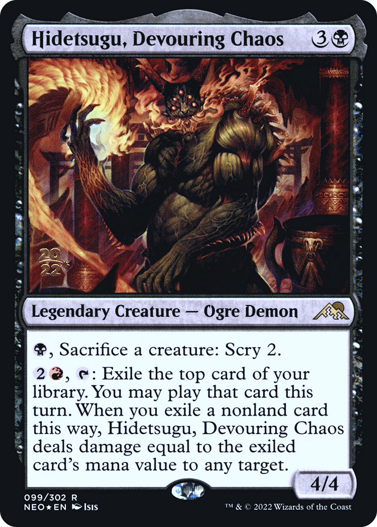 Hidetsugu, Devouring Chaos (PNEO-99S) - Kamigawa: Neon Dynasty Promos Foil - Premium MTG Single from Wizards of the Coast - Just $0.20! Shop now at Game Crave Tournament Store