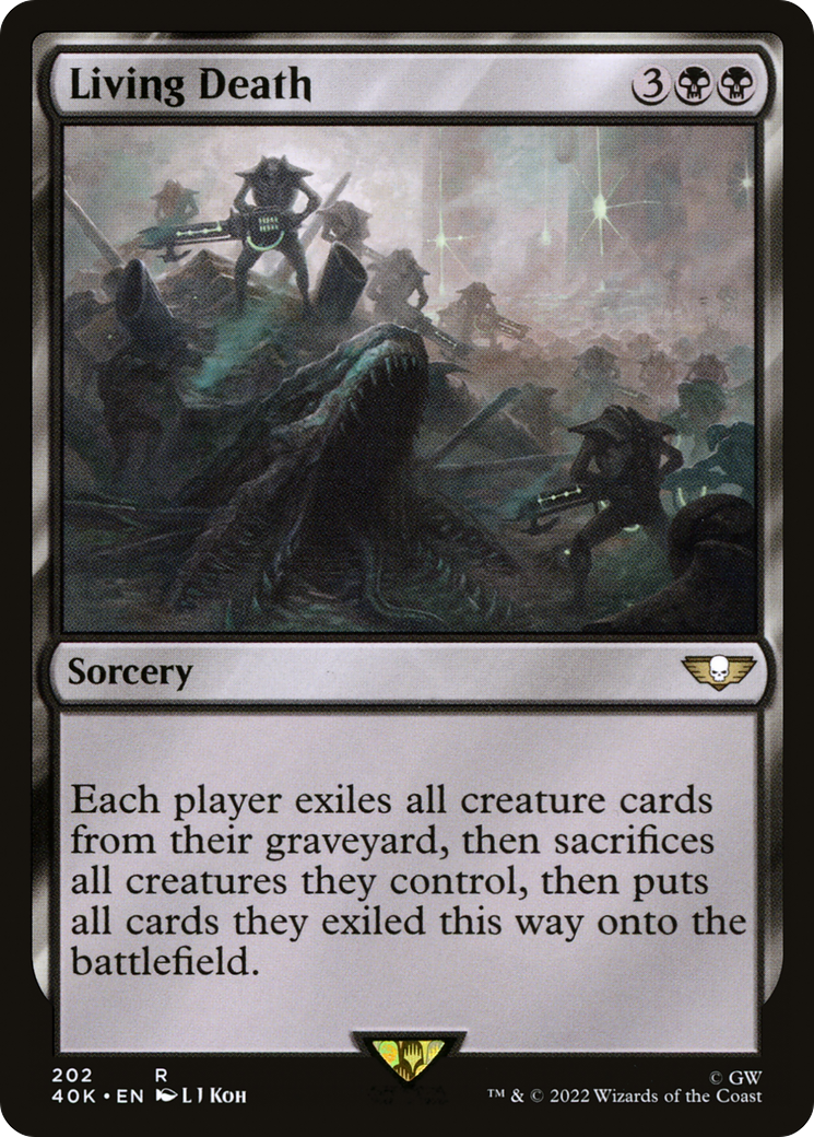 Living Death (40K-202) - Warhammer 40,000 Commander - Premium MTG Single from Wizards of the Coast - Just $1.92! Shop now at Game Crave Tournament Store