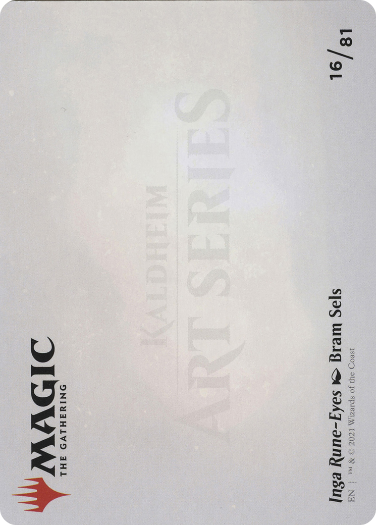 Inga Rune-Eyes // Inga Rune-Eyes (AKHM-016) - Kaldheim Art Series (Borderless) Foil - Premium MTG Single from Wizards of the Coast - Just $0! Shop now at Game Crave Tournament Store