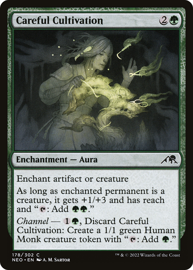 Careful Cultivation (NEO-178) - Kamigawa: Neon Dynasty - Premium MTG Single from Wizards of the Coast - Just $0.25! Shop now at Game Crave Tournament Store
