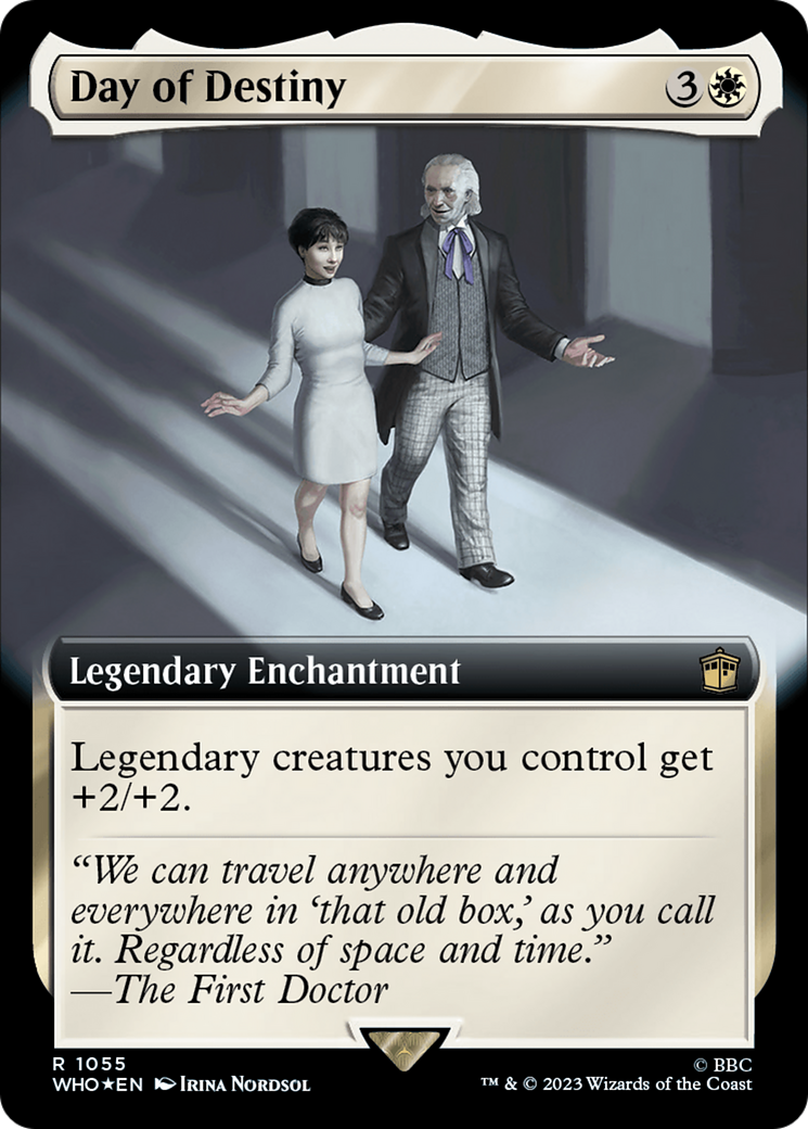 Day of Destiny (WHO-1055) - Doctor Who: (Extended Art) Foil - Premium MTG Single from Wizards of the Coast - Just $0.11! Shop now at Game Crave Tournament Store