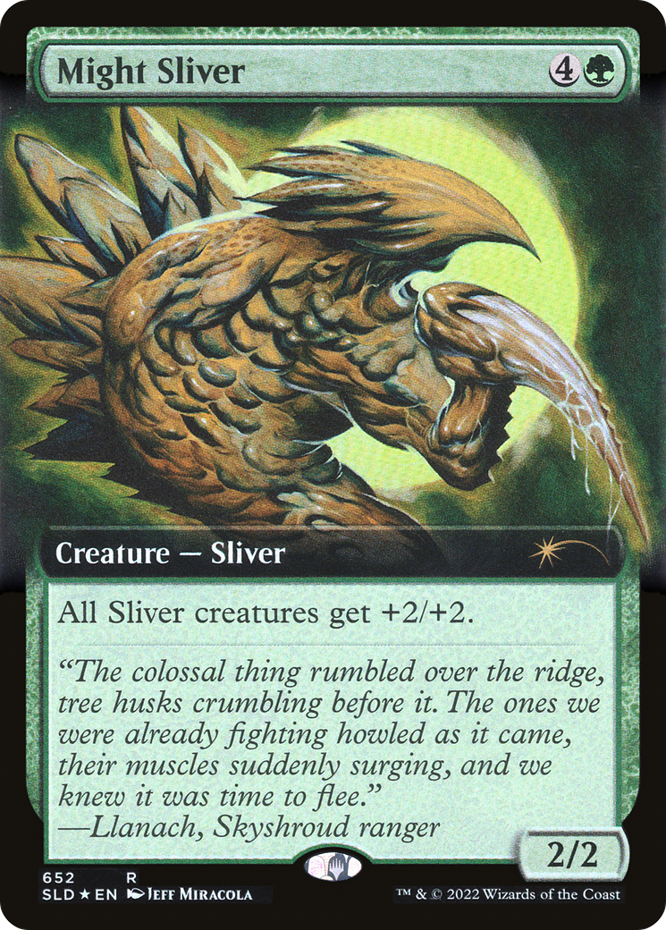 Might Sliver (SLD-652) - Secret Lair Drop: (Extended Art) Foil - Premium MTG Single from Wizards of the Coast - Just $2.55! Shop now at Game Crave Tournament Store