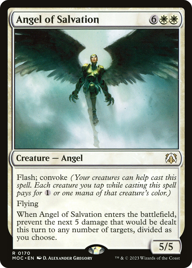 Angel of Salvation (MOC-170) - March of the Machine Commander - Premium MTG Single from Wizards of the Coast - Just $0.08! Shop now at Game Crave Tournament Store