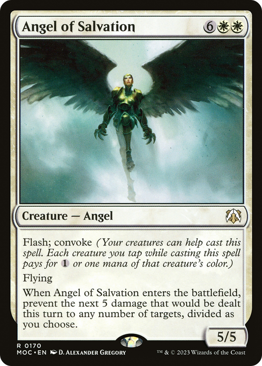 Angel of Salvation (MOC-170) - March of the Machine Commander - Premium MTG Single from Wizards of the Coast - Just $0.08! Shop now at Game Crave Tournament Store