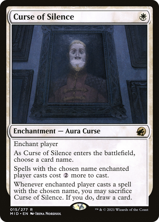 Curse of Silence (MID-015) - Innistrad: Midnight Hunt - Premium MTG Single from Wizards of the Coast - Just $0.08! Shop now at Game Crave Tournament Store