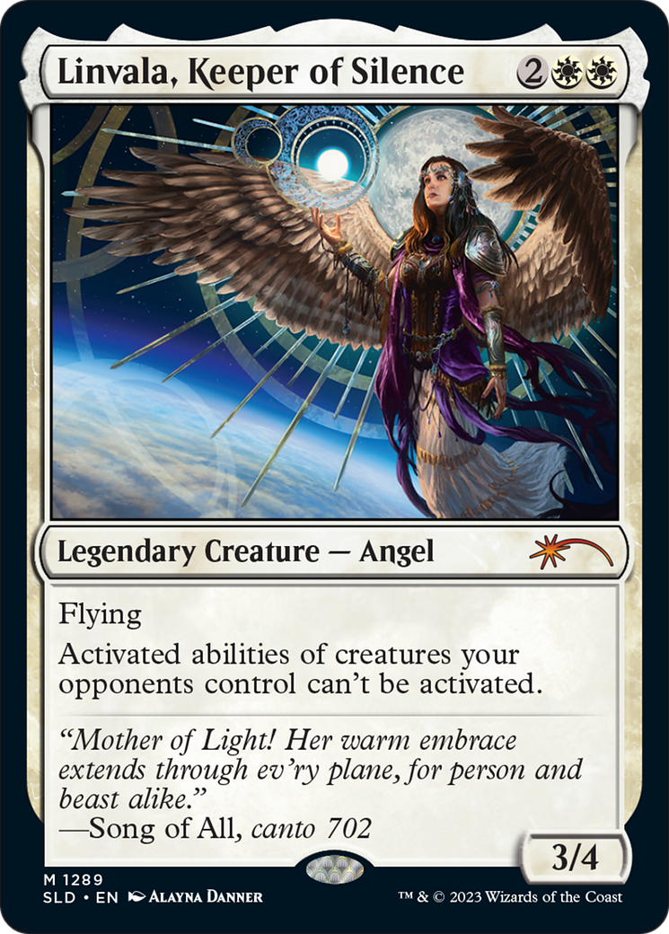 Linvala, Keeper of Silence (SLD-1289) - Secret Lair Drop Foil - Premium MTG Single from Wizards of the Coast - Just $10.67! Shop now at Game Crave Tournament Store