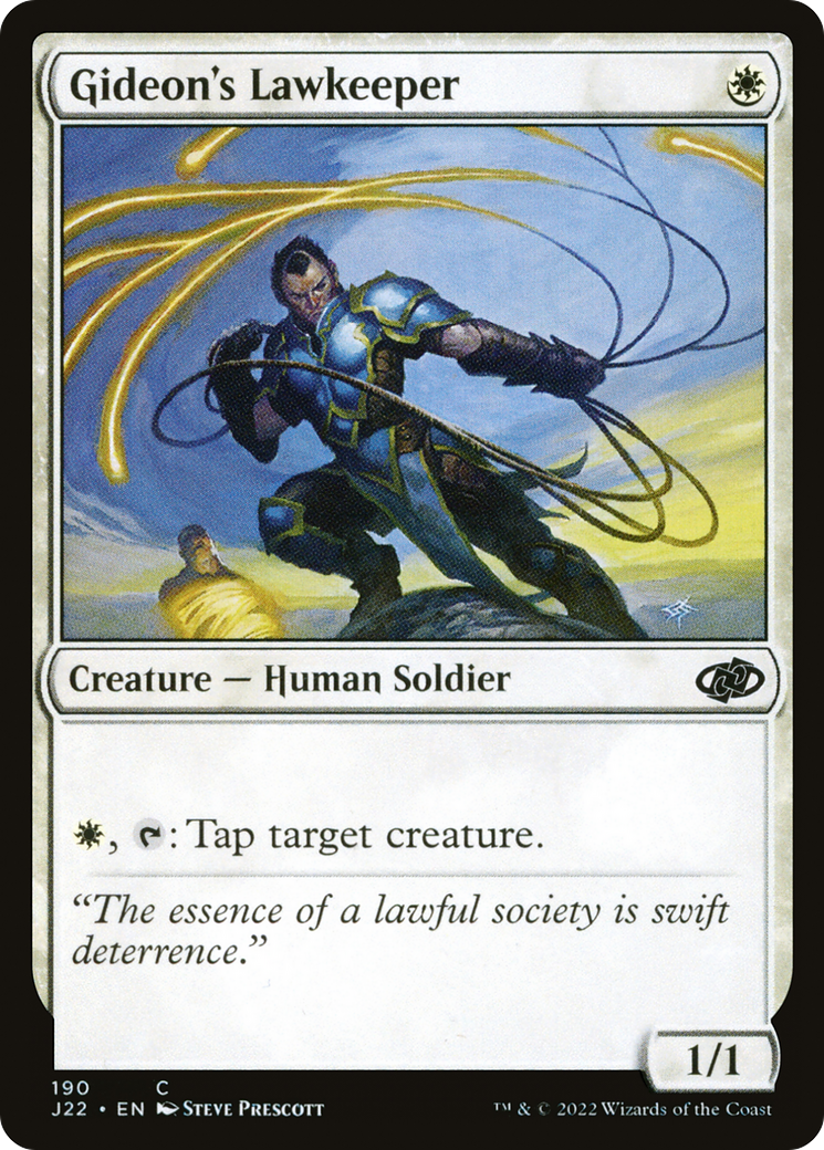 Gideon's Lawkeeper (J22-190) - Jumpstart 2022 - Premium MTG Single from Wizards of the Coast - Just $0.25! Shop now at Game Crave Tournament Store