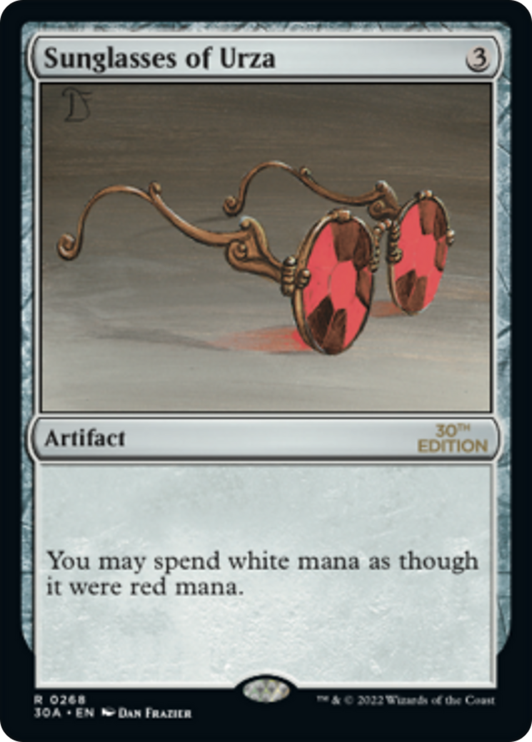 Sunglasses of Urza (30A-268) - 30th Anniversary Edition - Premium MTG Single from Wizards of the Coast - Just $7.10! Shop now at Game Crave Tournament Store
