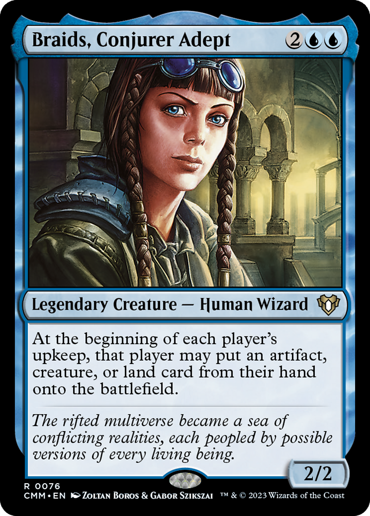 Braids, Conjurer Adept (CMM-076) - Commander Masters - Premium MTG Single from Wizards of the Coast - Just $0.26! Shop now at Game Crave Tournament Store