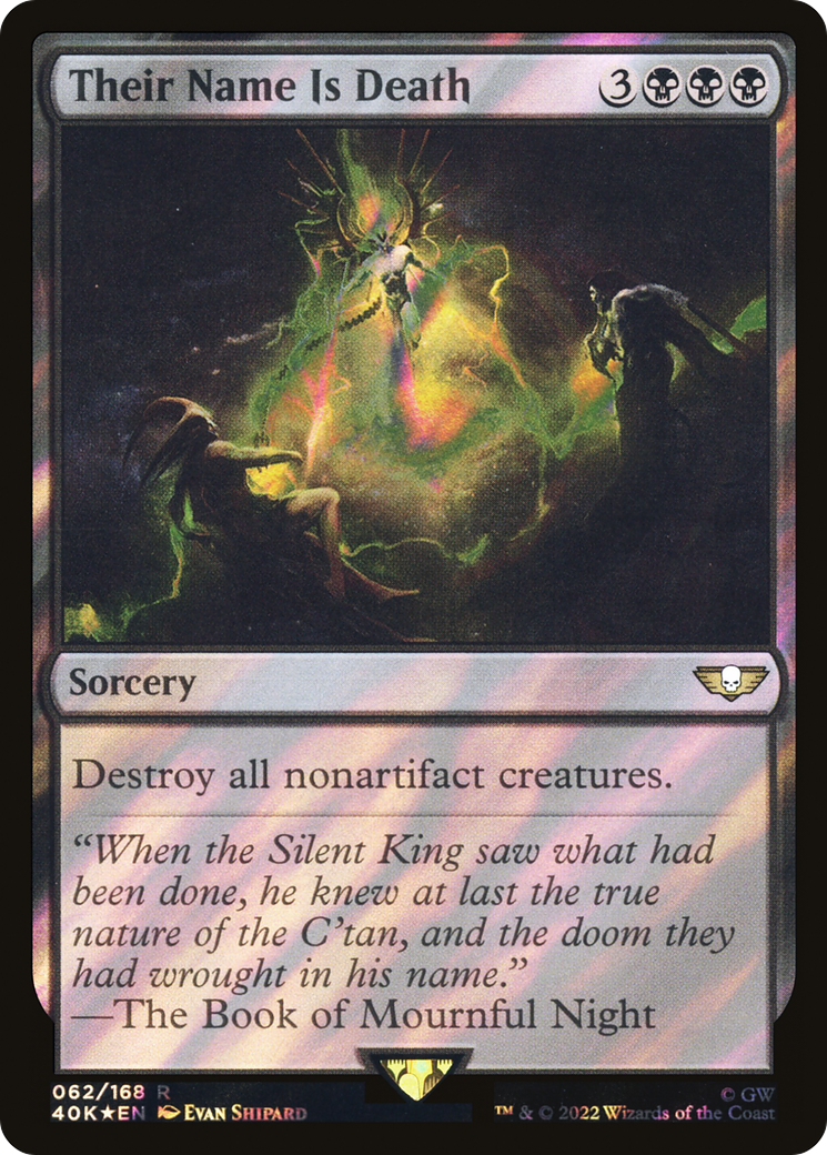 Their Name Is Death (40K-62★) - Warhammer 40,000 Commander Foil - Premium MTG Single from Wizards of the Coast - Just $2.24! Shop now at Game Crave Tournament Store