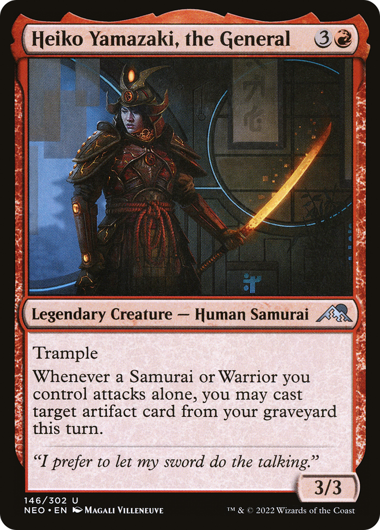 Heiko Yamazaki, the General (NEO-146) - Kamigawa: Neon Dynasty - Premium MTG Single from Wizards of the Coast - Just $0.08! Shop now at Game Crave Tournament Store