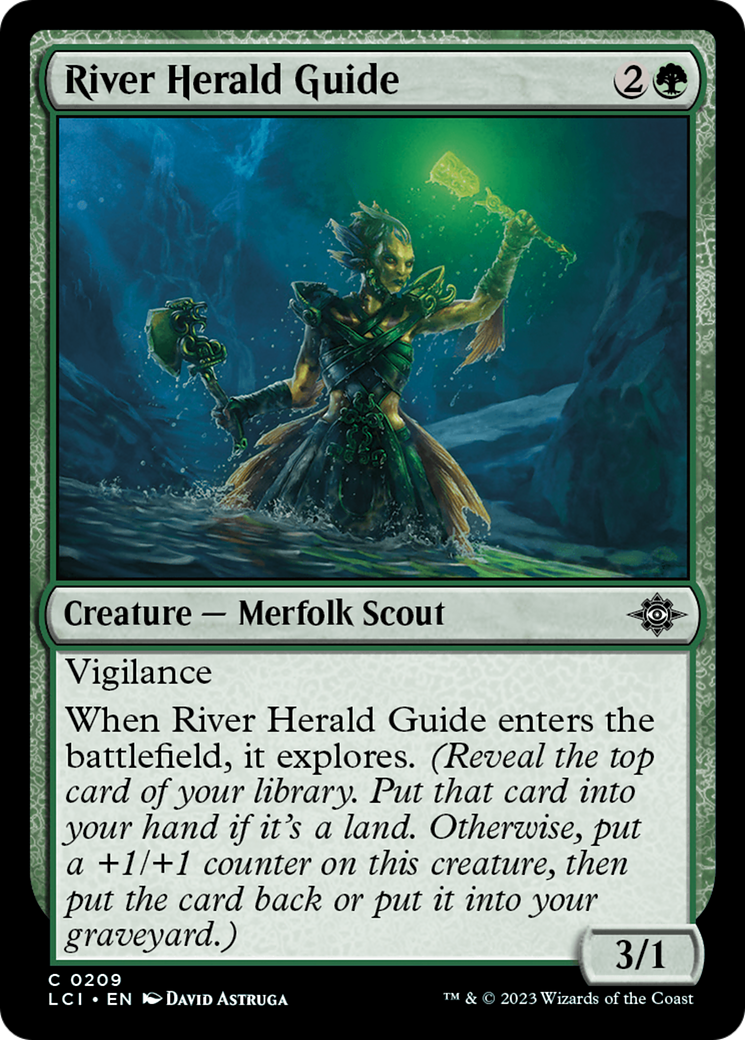 River Herald Guide (LCI-209) - The Lost Caverns of Ixalan - Premium MTG Single from Wizards of the Coast - Just $0.08! Shop now at Game Crave Tournament Store