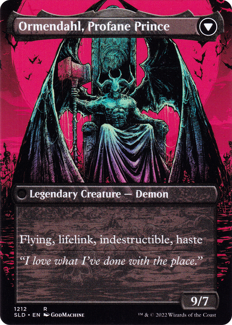 Westvale Abbey // Ormendahl, Profane Prince (SLD-1212) - Secret Lair Drop (Borderless) - Premium MTG Single from Wizards of the Coast - Just $1.59! Shop now at Game Crave Tournament Store