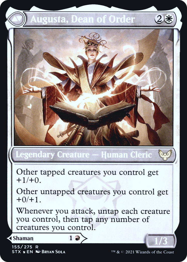 Plargg, Dean of Chaos // Augusta, Dean of Order (PSTX-155S) - Strixhaven: School of Mages Promos Foil - Premium MTG Single from Wizards of the Coast - Just $0.20! Shop now at Game Crave Tournament Store