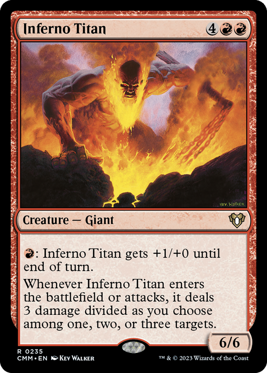 Inferno Titan (CMM-235) - Commander Masters - Premium MTG Single from Wizards of the Coast - Just $0.08! Shop now at Game Crave Tournament Store