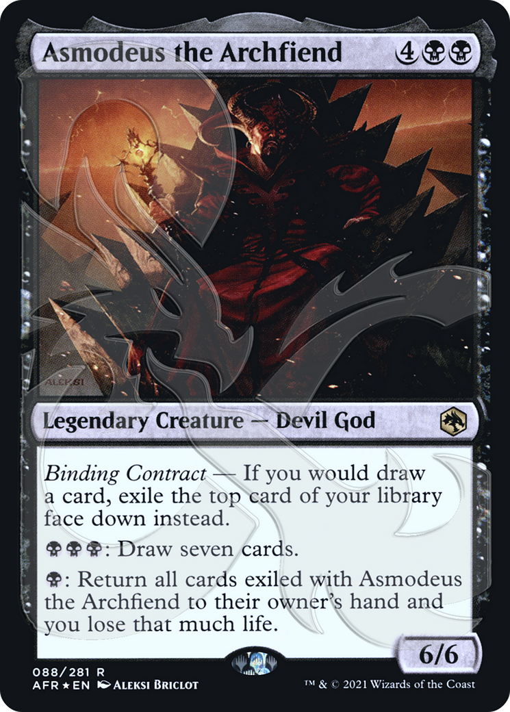 Asmodeus the Archfiend (PAFR-88A) - Adventures in the Forgotten Realms Promos Foil - Premium MTG Single from Wizards of the Coast - Just $9.89! Shop now at Game Crave Tournament Store