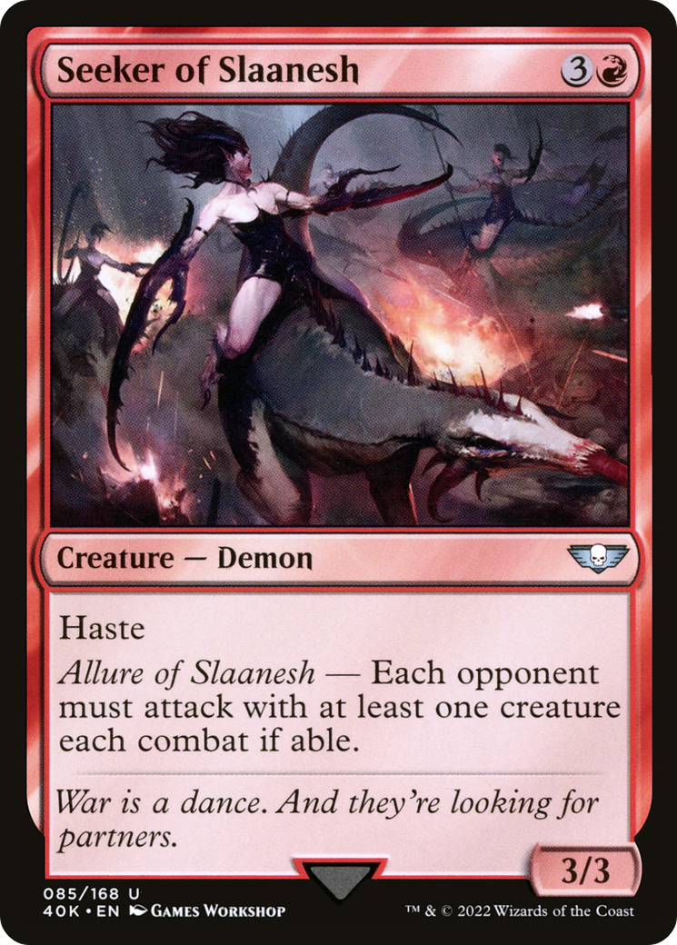 Seeker of Slaanesh (40K-085) - Warhammer 40,000 Commander - Premium MTG Single from Wizards of the Coast - Just $0.25! Shop now at Game Crave Tournament Store