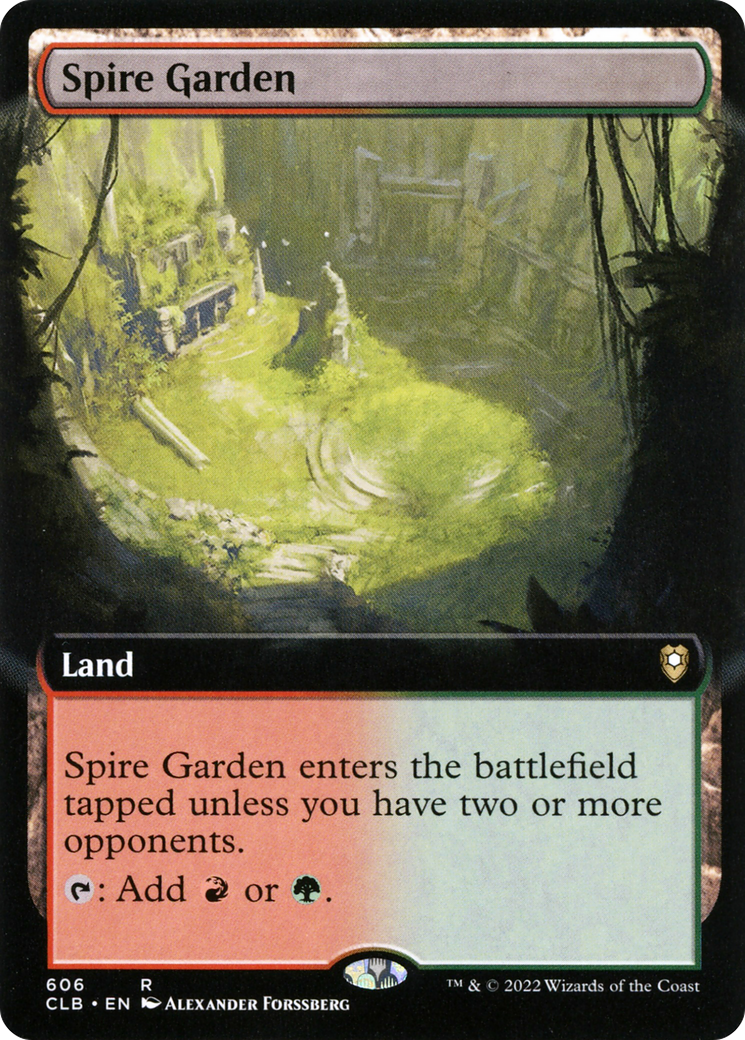 Spire Garden (CLB-606) - Commander Legends: Battle for Baldur's Gate: (Extended Art) - Premium MTG Single from Wizards of the Coast - Just $4.39! Shop now at Game Crave Tournament Store
