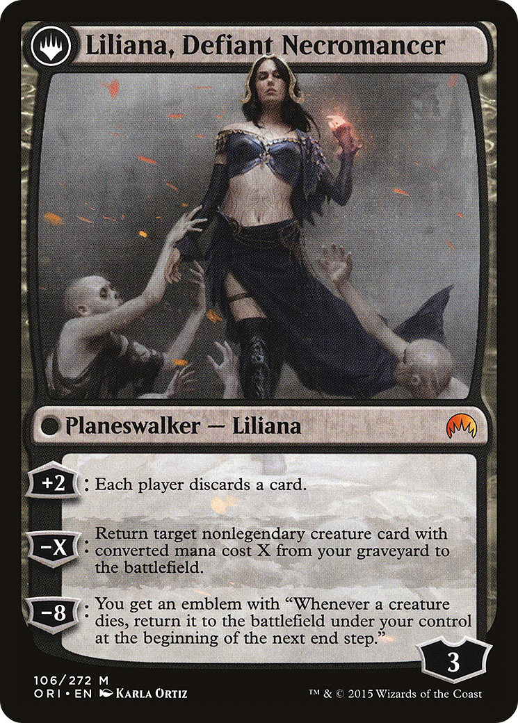 Liliana, Heretical Healer // Liliana, Defiant Necromancer (ORI-106) - Magic Origins: (originpwdfc) - Premium MTG Single from Wizards of the Coast - Just $1.44! Shop now at Game Crave Tournament Store