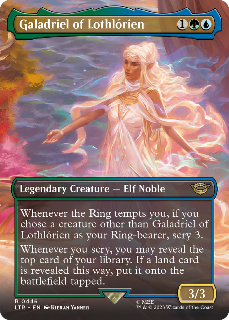 Galadriel of Lothlórien (LTR-446) - The Lord of the Rings: Tales of Middle-earth (Borderless) - Premium MTG Single from Wizards of the Coast - Just $0.37! Shop now at Game Crave Tournament Store