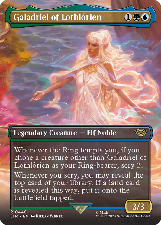 Galadriel of Lothlórien (LTR-446) - The Lord of the Rings: Tales of Middle-earth (Borderless) - Premium MTG Single from Wizards of the Coast - Just $0.37! Shop now at Game Crave Tournament Store